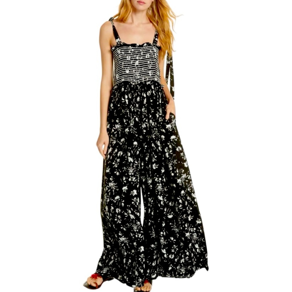Free people wide leg jumpsuit